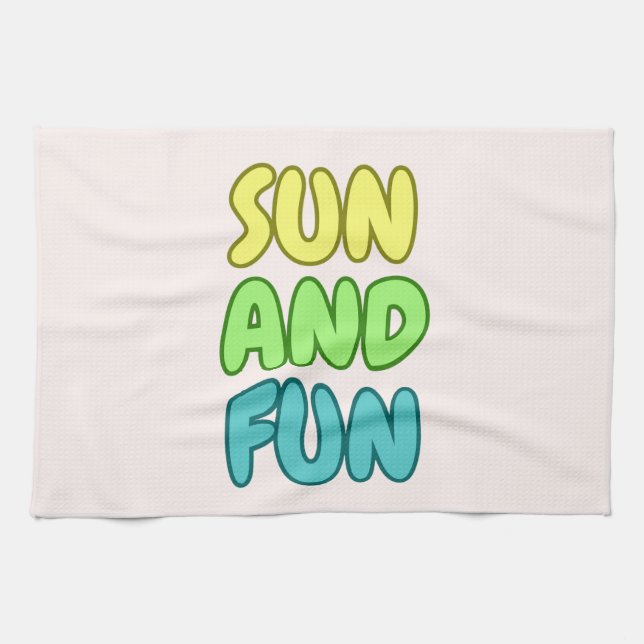Sun And Fun Kitchen Towel (Horizontal)