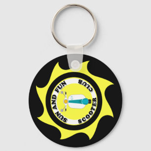 SUN AND FUN LOGO KEYCHAIN (BLACK)