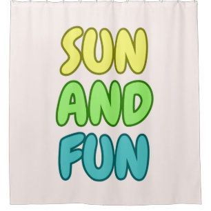 Sun And Fun Shower Curtain 