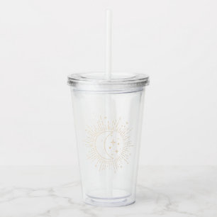 Sun and Moon Acrylic Tumbler
