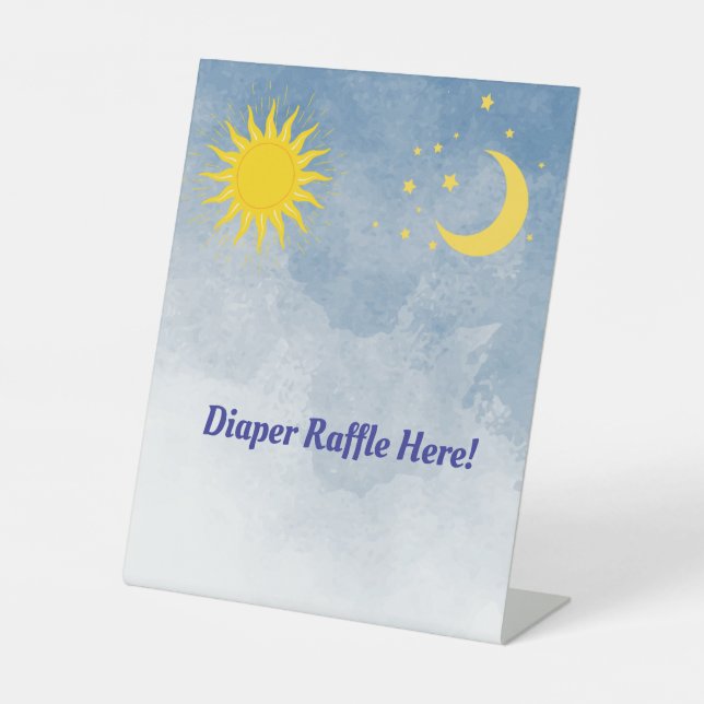 Sun and Moon Baby Shower Signs (Front)