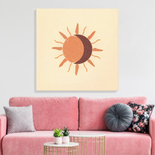 Sun and Moon – Boho Celestial    Sacred Balance Canvas Print