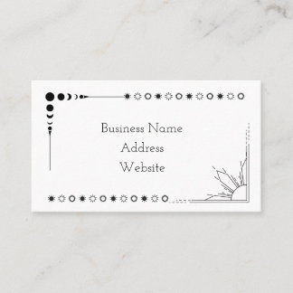 Sun and Moon business cards