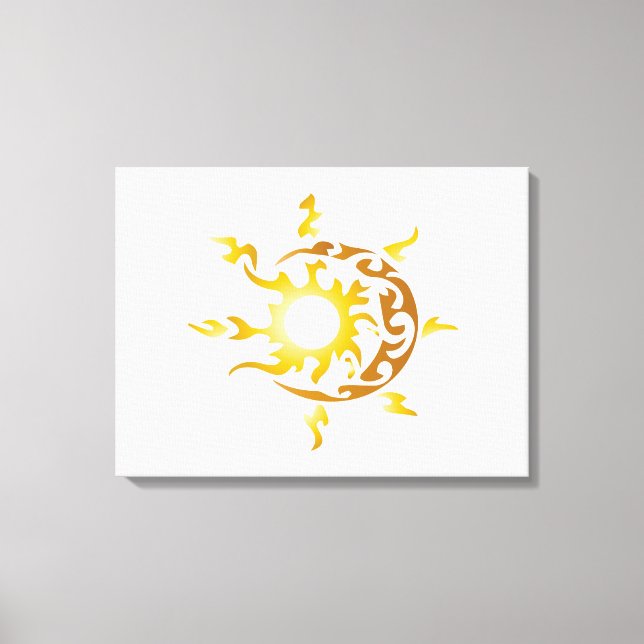 sun and moon canvas print (Front)