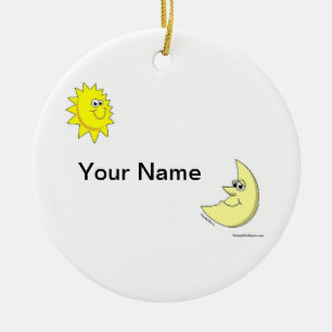 Sun and Moon Ceramic Tree Decoration