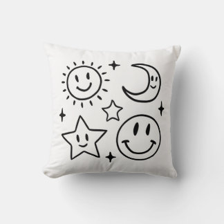 Sun and moon cushion