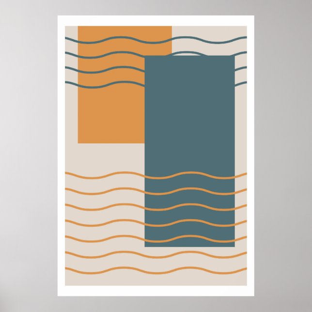  Sun and moon design background Poster (Front)