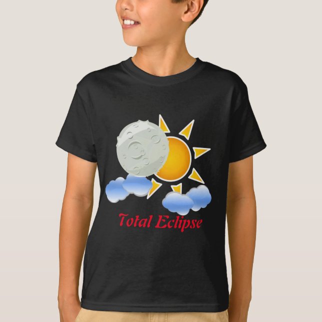 Sun and Moon Eclipse Kids' Basic T-Shirt (Front)