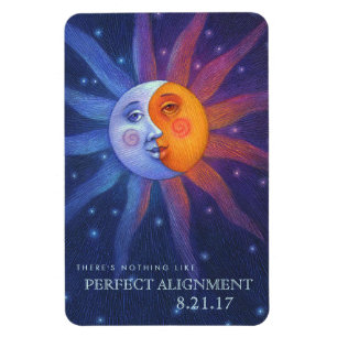 Sun and Moon Eclipse Perfect Alignment 4 x 6 Magnet