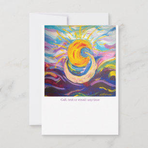 "Sun and Moon" Flat Note Card