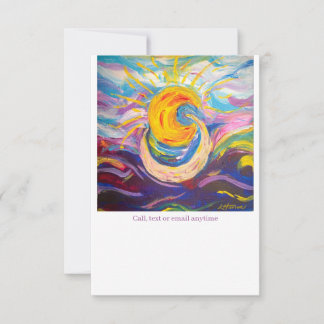 "Sun and Moon" Flat Note Card