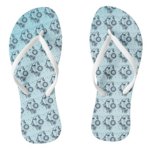 Sun and Moon Flip Flops