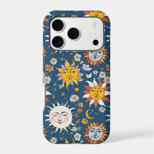 Sun and Moon Floral in Blues & Yellows