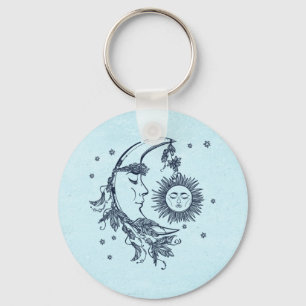 Sun and Moon Key Ring