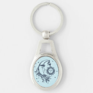 Sun and Moon Key Ring