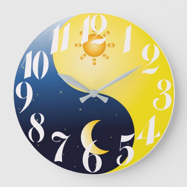 Sun And Moon Large Clock (Front)