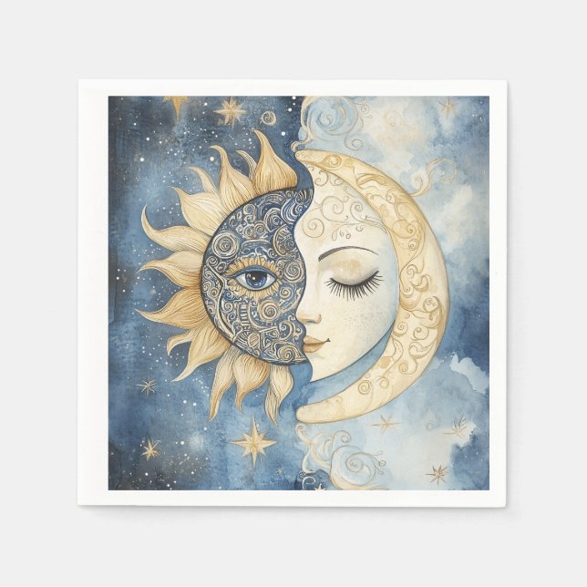 Sun and Moon Napkin (Front)
