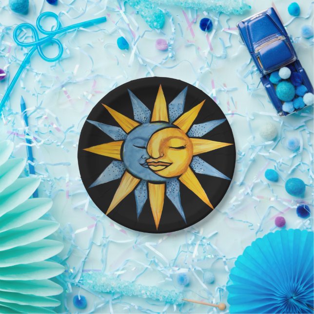 Sun and Moon                               Paper Plate (Party)