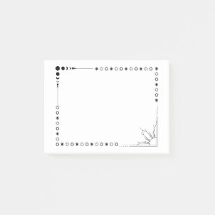 Sun and moon post it notes