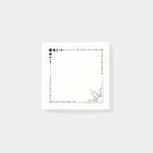 Sun and moon post its