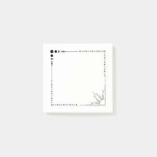 Sun and moon post its post-it notes