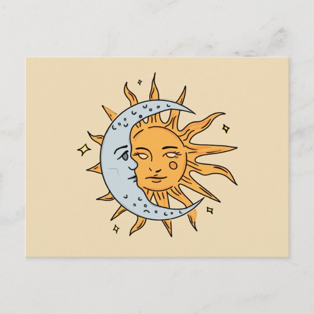 Sun and Moon Postcard (Front)
