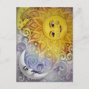 Sun and Moon Postcard