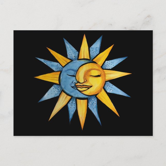 Sun and Moon                                       Postcard (Front)