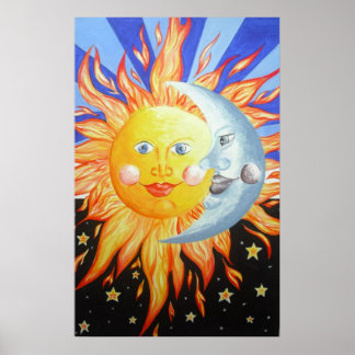 sun and moon poster