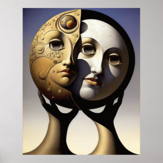 Sun and Moon Poster