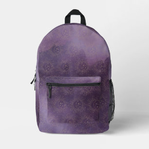 Sun and Moon Printed Backpack