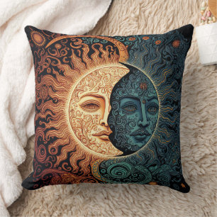Sun and Moon Retro  Cushion