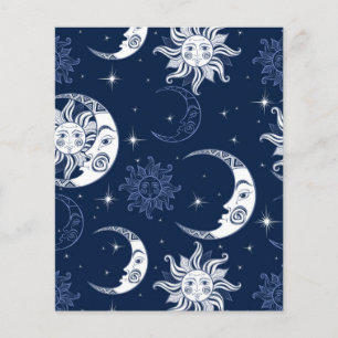 Sun and Moon Scrapbook Paper