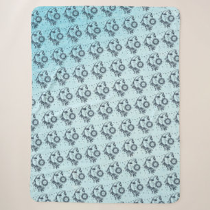 Sun and Moon Sherpa Blanket