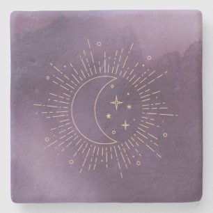 Sun and Moon Stone Coaster