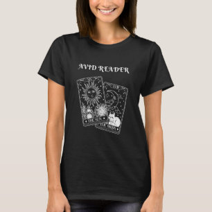 Sun And Moon Tarot Card Avid Reader Witchy Occult T-Shirt