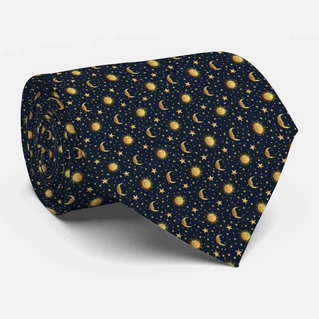 Sun and Moon Tie (Rolled)