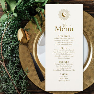 Sun and Moon Timeless Wedding Menu