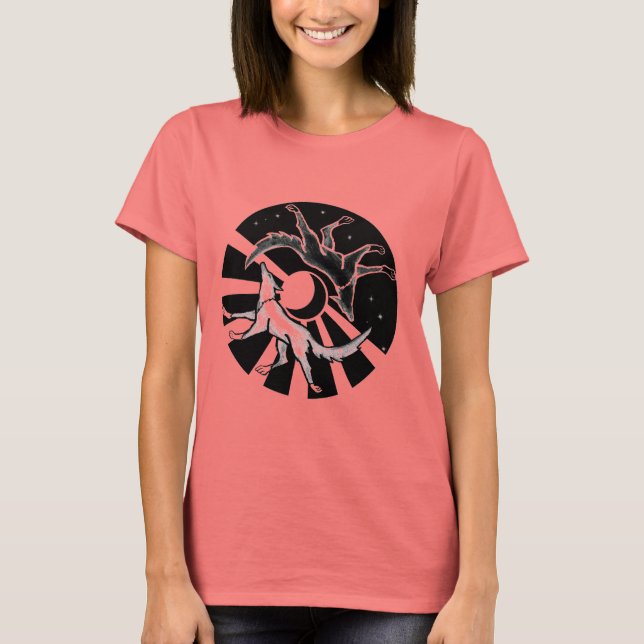 Sun and Moon Wolves T-Shirt (Front)