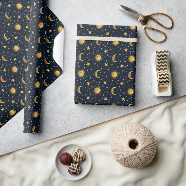 Sun and Moon Wrapping Paper (Crafts)