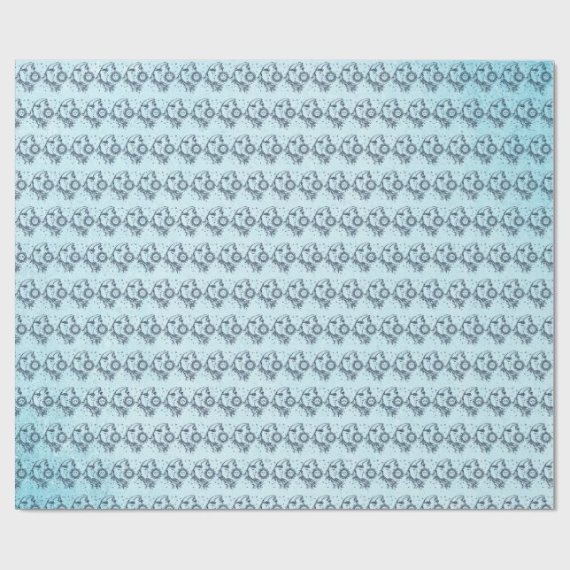 Sun and Moon Wrapping Paper (Flat)