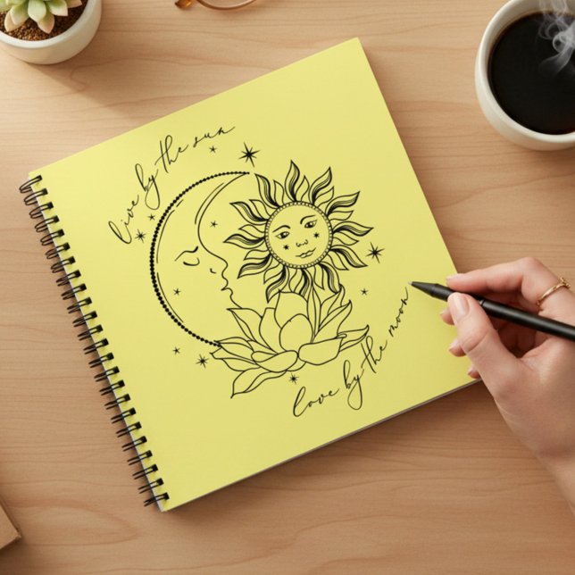 Sun and Moon Yellow Notebook (Creator Uploaded)