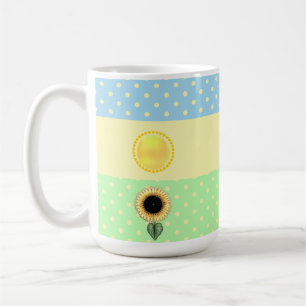 Sun and Polka Dots Coffee Mug