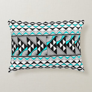 Sun and Rain in Turquoise Decorative Cushion
