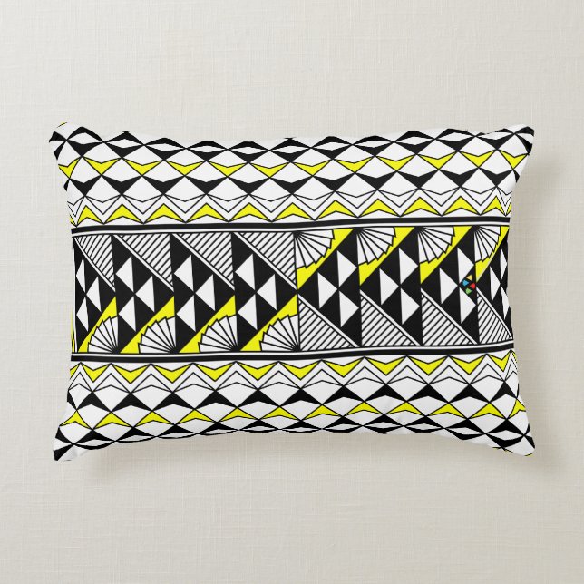 Sun and Rain in Yellow Decorative Cushion (Front)