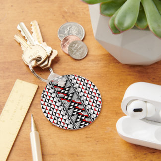 Sun and Rain - Red -  Key Ring