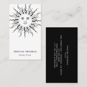Sun And Rays Celestial  Business Card
