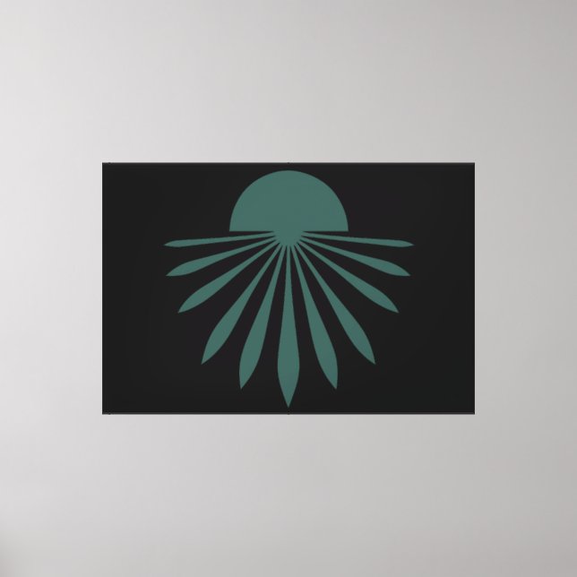 Sun And Reflection Wall Art Stretched Canvas Print (Front)