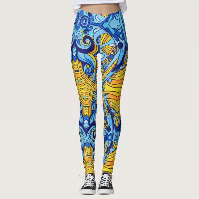 Sun and Sea  Leggings (Front)