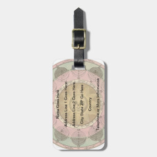 Sun and Seasons Detail from Antique Map circa 1780 Luggage Tag
